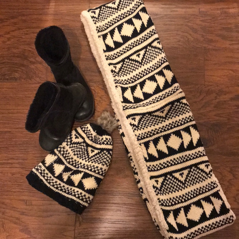 Scarf and matching hat